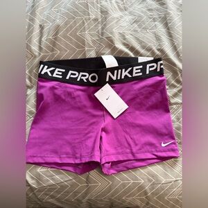 Nike Women's Vibrant Purple Athletic Shorts